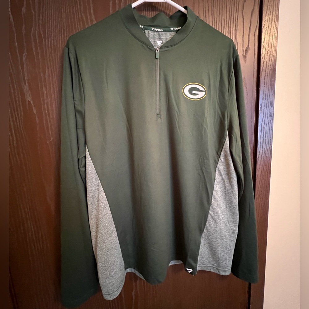 Green Bay Packers Lightweight Quarter Zip Pullover